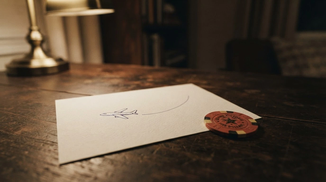 Icono de juego responsable junto a un avión de papel, simbolizando el equilibrio entre diversión y control