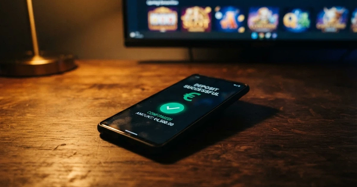 Interfaz de un casino online que muestra la opción de depósito con criptomoneda XRP