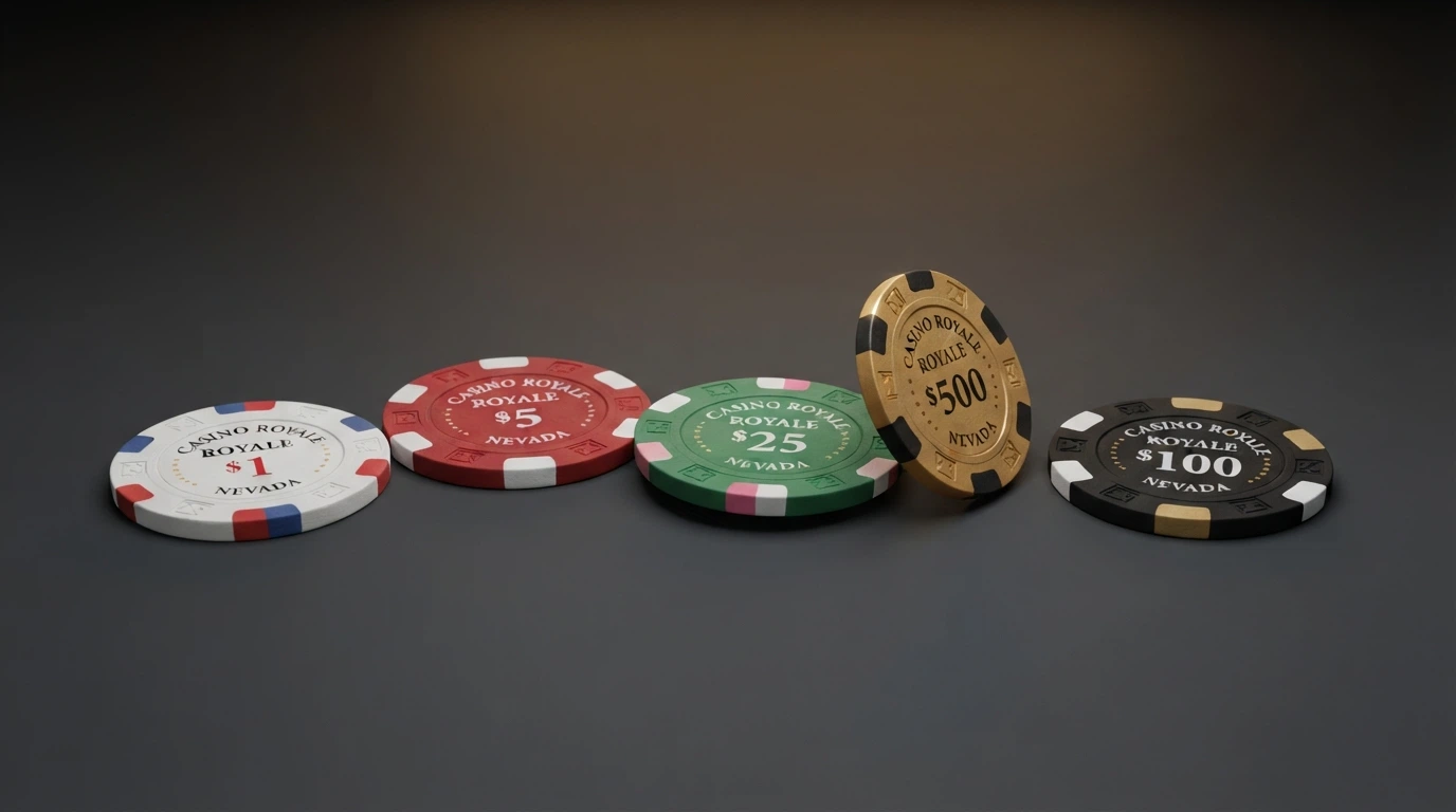 Comparación visual de fichas de casino con valores de 1€, 5€, 10€ y 20€ junto al símbolo de BNB
