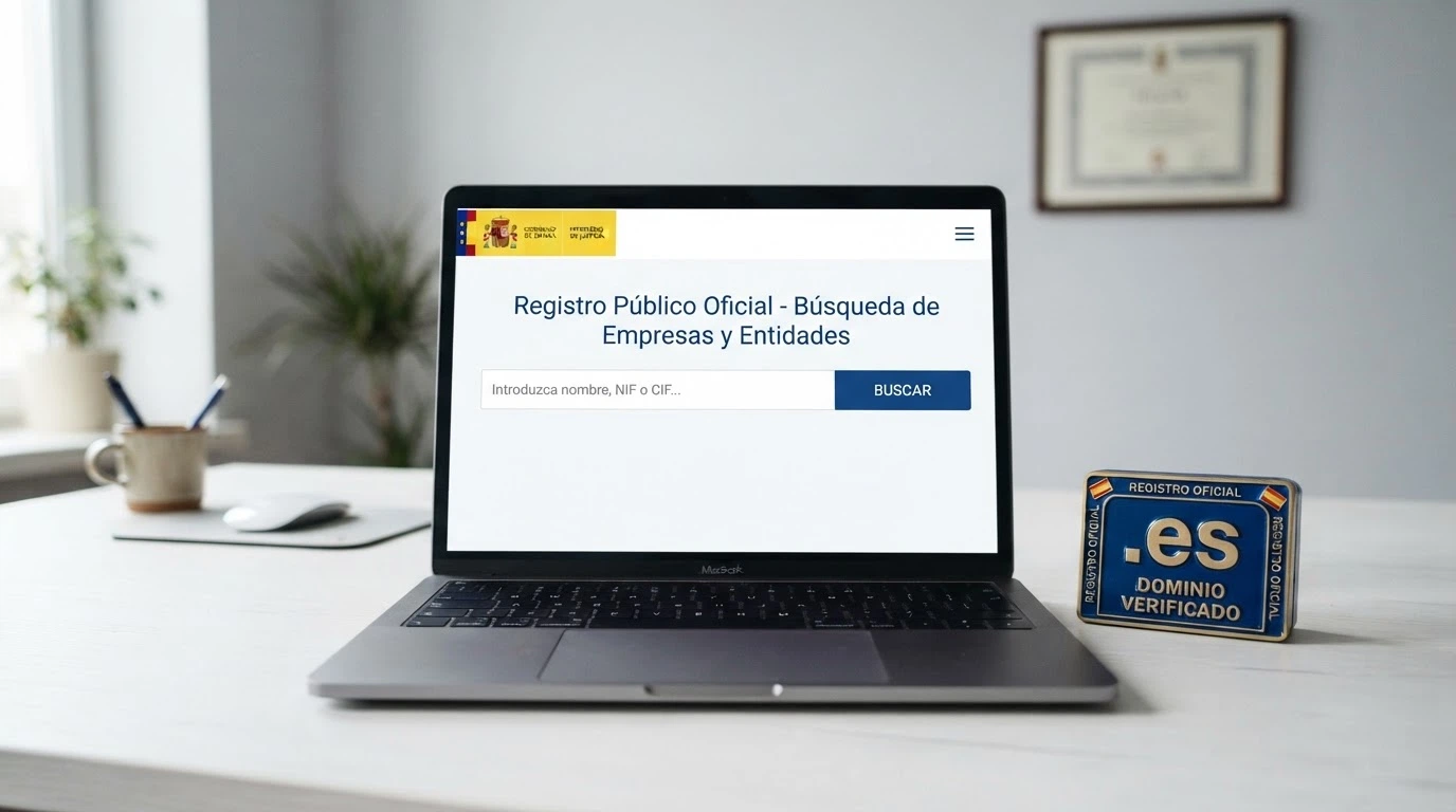 Captura del buscador de operadores de ordenacionjuego.es con el campo de búsqueda y el logotipo de la DGOJ, junto a un sello que muestra la URL con dominio .es
